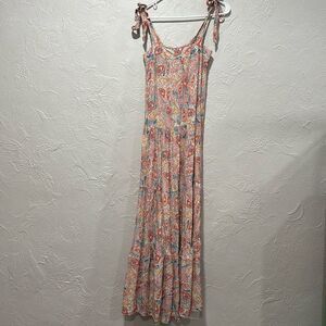 Frnch Paris boho paisley print maxi dress size small
